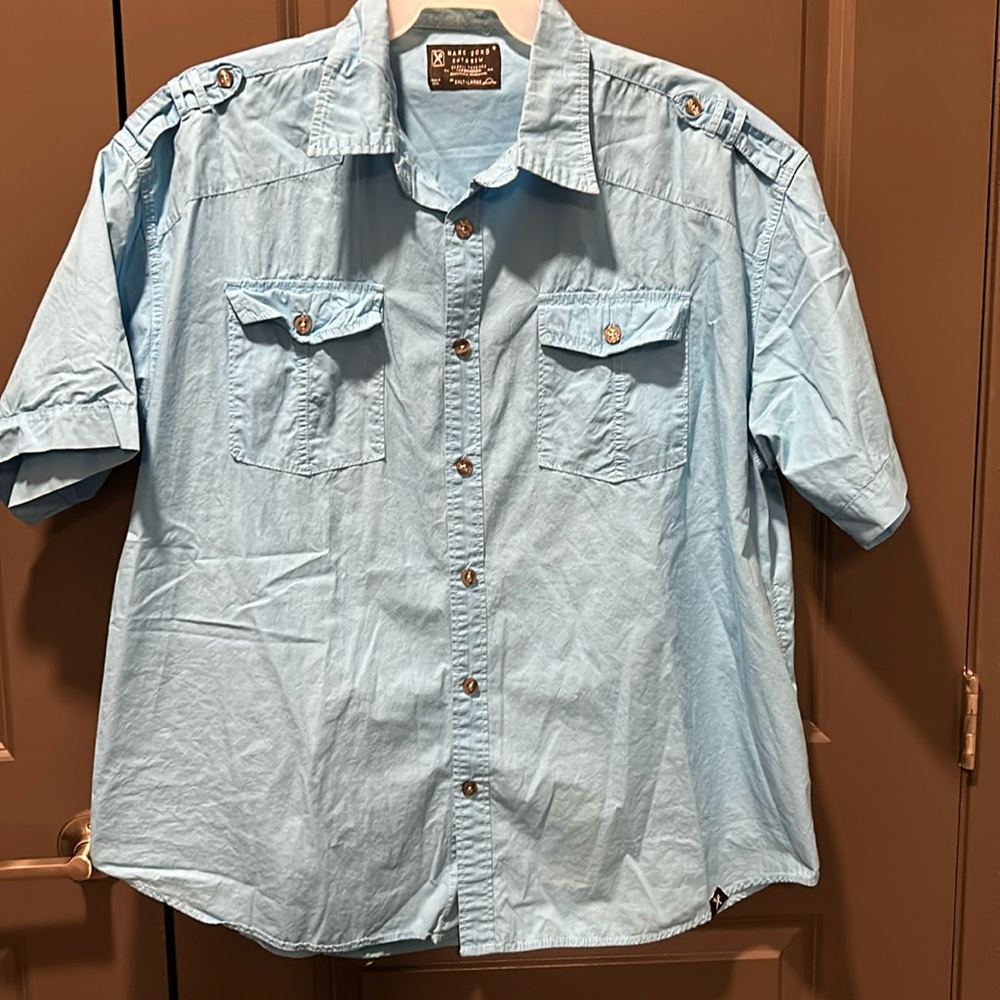 Marc Ecko cut & sew button up shirt
